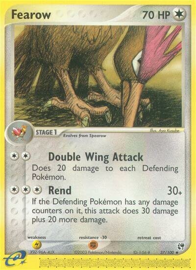 Fearow 037/100 — EX Sandstorm (English Pokémon TCG card)