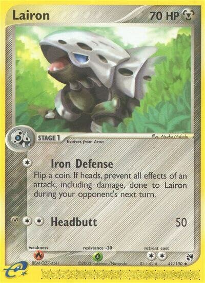 Lairon 041/100 — EX Sandstorm (English Pokémon TCG card)