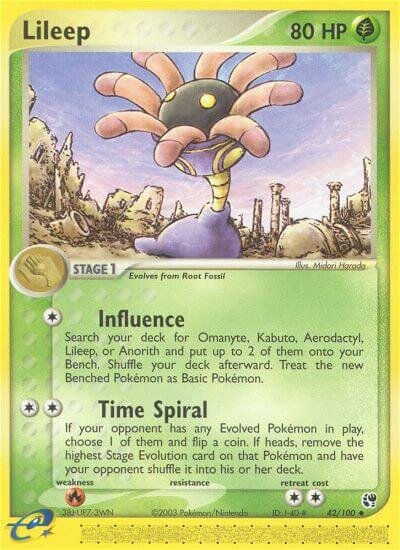 Lileep 042/100 — EX Sandstorm (English Pokémon TCG card)