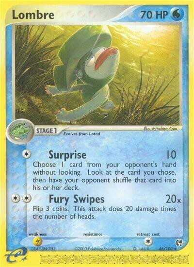Lombre 046/100 — EX Sandstorm (English Pokémon TCG card)