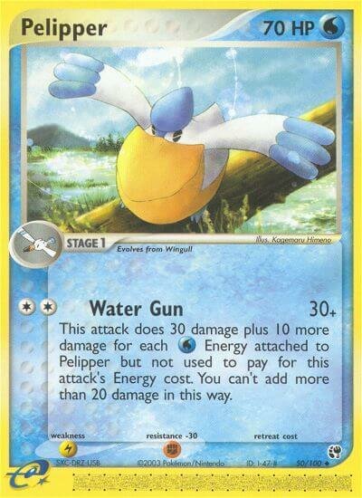 Pelipper 050/100 — EX Sandstorm (English Pokémon TCG card)