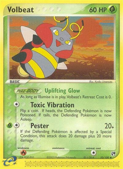 Volbeat 053/100 — EX Sandstorm (English Pokémon TCG card)