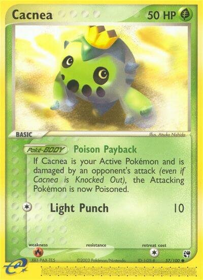 Cacnea 057/100 — EX Sandstorm (English Pokémon TCG card)