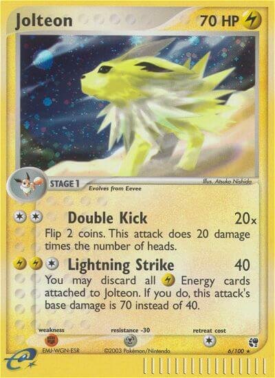 Jolteon 006/100 — EX Sandstorm (English Pokémon TCG card)