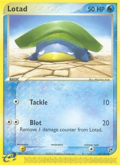 Lotad 067/100 — EX Sandstorm (English Pokémon TCG card)