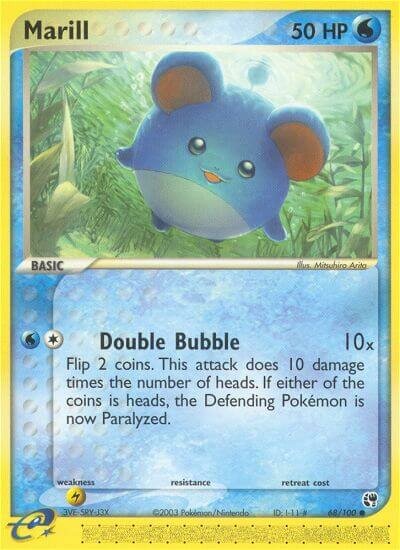 Marill 068/100 — EX Sandstorm (English Pokémon TCG card)