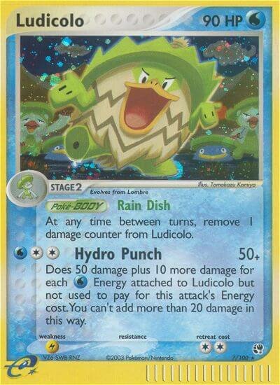 Ludicolo 007/100 — EX Sandstorm (English Pokémon TCG card)