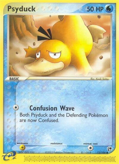 Psyduck 073/100 — EX Sandstorm (English Pokémon TCG card)