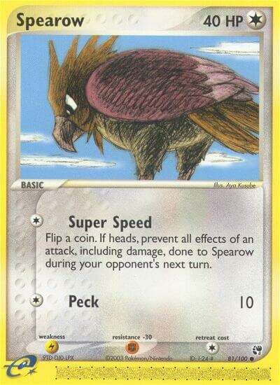 Spearow 081/100 — EX Sandstorm (English Pokémon TCG card)