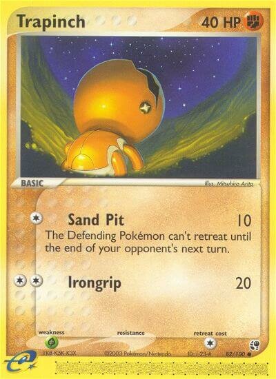 Trapinch 082/100 — EX Sandstorm (English Pokémon TCG card)