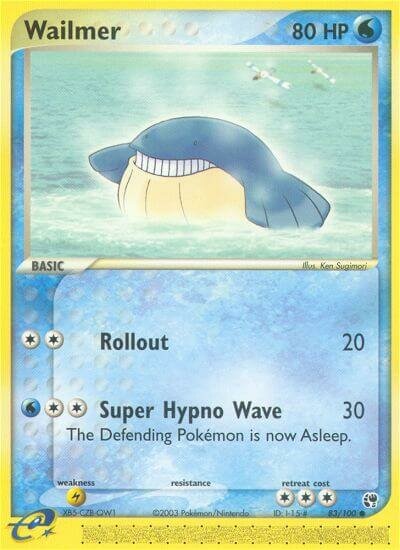 Wailmer 083/100 — EX Sandstorm (English Pokémon TCG card)