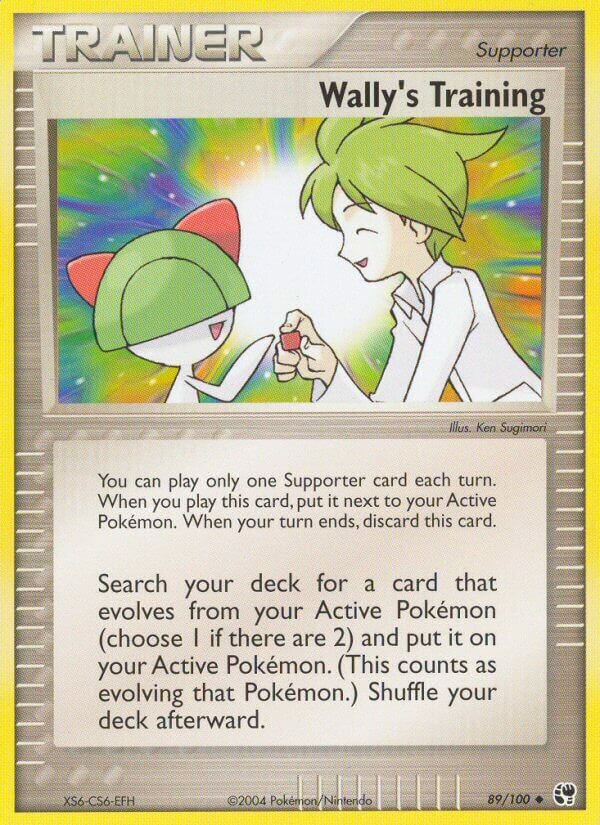 Wally's Training 089/100 — EX Sandstorm (English Pokémon TCG card)