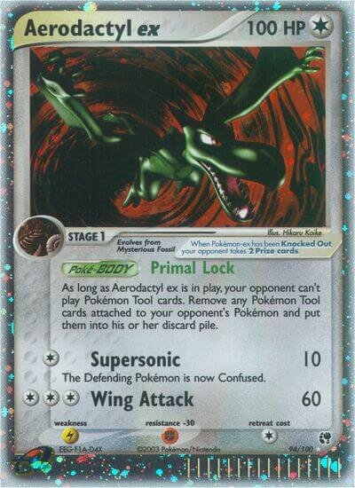 Aerodactyl ex 094/100 — EX Sandstorm (English Pokémon TCG card)