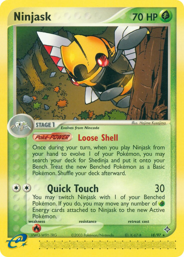 Ninjask 018/97 — EX Dragon (English Pokémon TCG card)