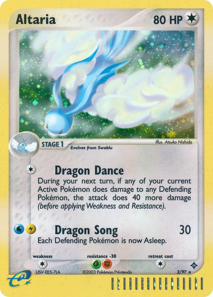 Altaria 002/97 — EX Dragon (English Pokémon TCG card)