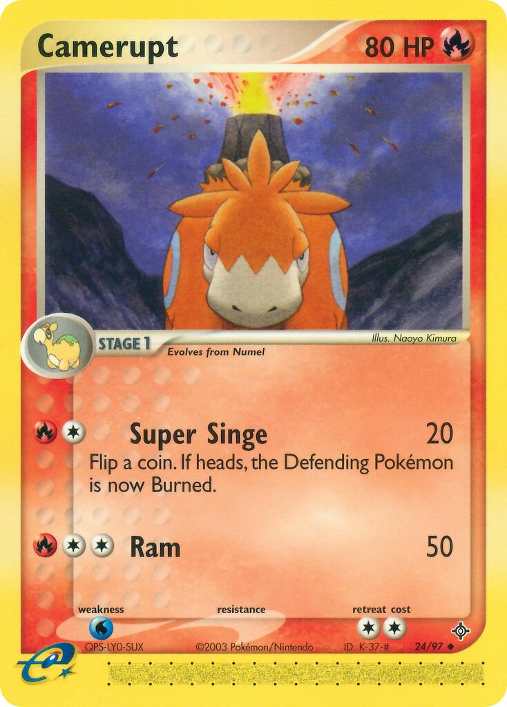 Camerupt 024/97 — EX Dragon (English Pokémon TCG card)