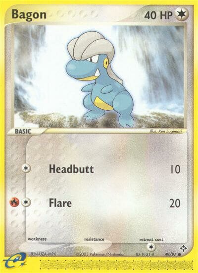 Bagon 049/97 — EX Dragon (English Pokémon TCG card)
