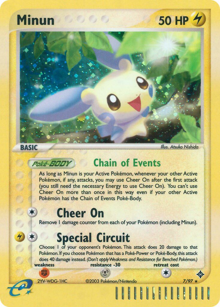 Minun 007/97 — EX Dragon (English Pokémon TCG card)