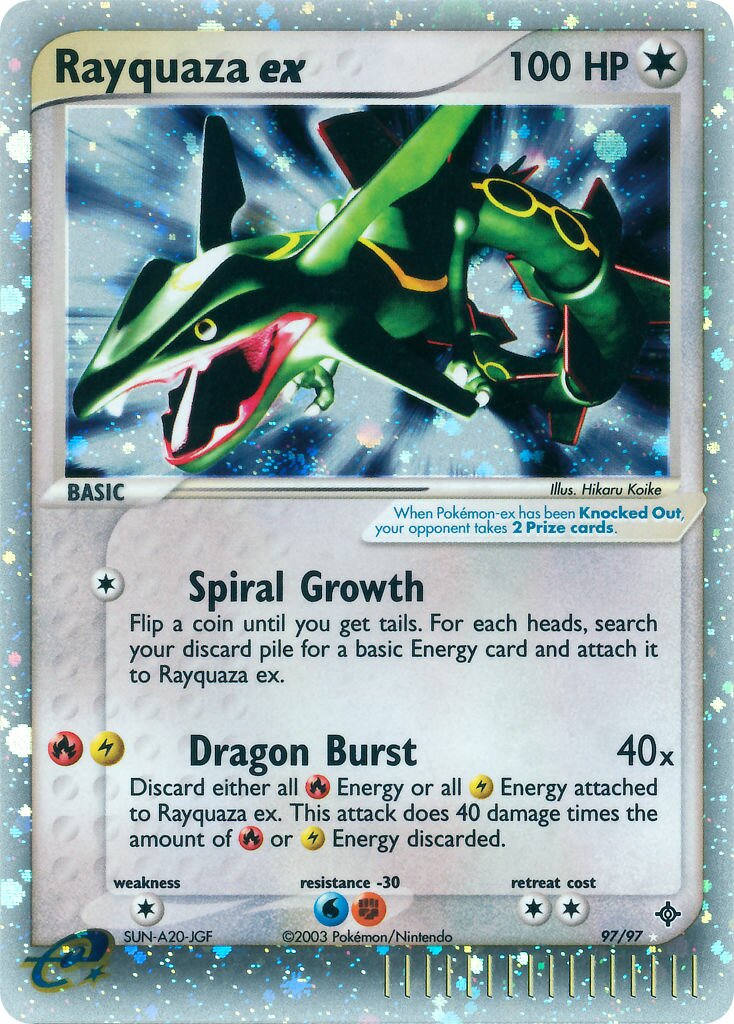 Rayquaza ex 097/97 — EX Dragon (English Pokémon TCG card)