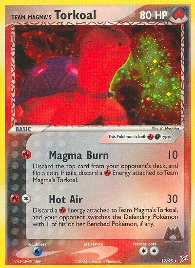 Team Magma's Torkoal 012/95 — EX Team Magma vs Team Aqua (English Pokémon TCG card)
