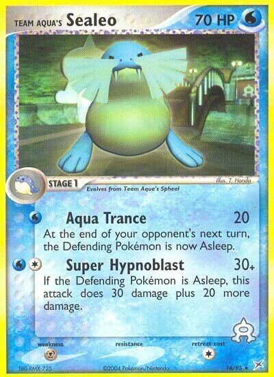 Team Aqua's Sealeo 016/95 — EX Team Magma vs Team Aqua (English Pokémon TCG card)