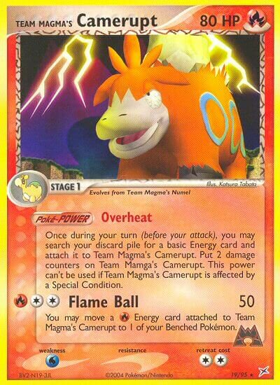 Team Magma's Camerupt 019/95 — EX Team Magma vs Team Aqua (English Pokémon TCG card)