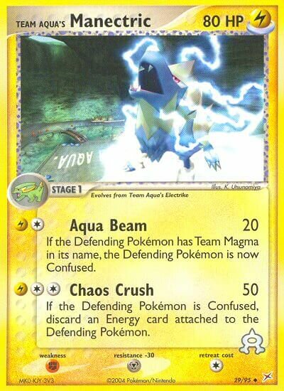 Team Aqua's Manectric 029/95 — EX Team Magma vs Team Aqua (English Pokémon TCG card)