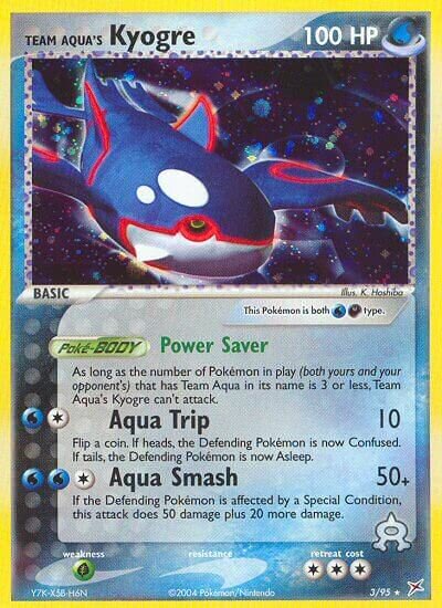 Team Aqua's Kyogre 003/95 — EX Team Magma vs Team Aqua (English Pokémon TCG card)