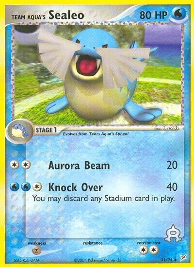 Team Aqua's Sealeo 031/95 — EX Team Magma vs Team Aqua (English Pokémon TCG card)