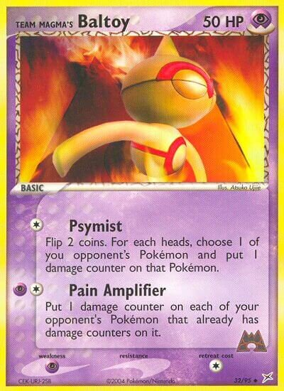 Team Magma's Baltoy 032/95 — EX Team Magma vs Team Aqua (English Pokémon TCG card)