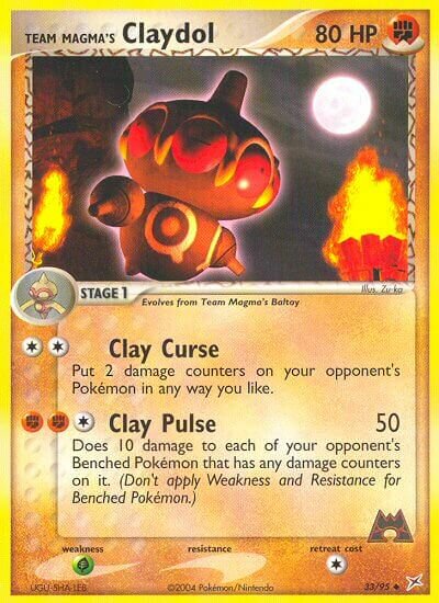 Team Magma's Claydol 033/95 — EX Team Magma vs Team Aqua (English Pokémon TCG card)