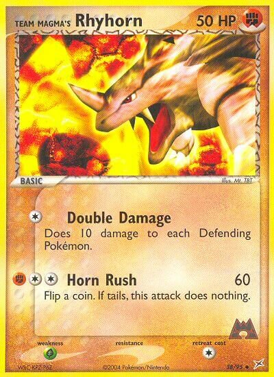 Team Magma's Rhyhorn 038/95 — EX Team Magma vs Team Aqua (English Pokémon TCG card)