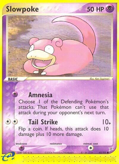 Slowpoke 045/95 — EX Team Magma vs Team Aqua (English Pokémon TCG card)