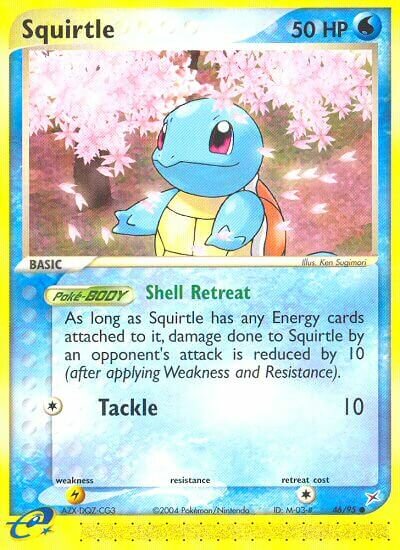 Squirtle 046/95 — EX Team Magma vs Team Aqua (English Pokémon TCG card)