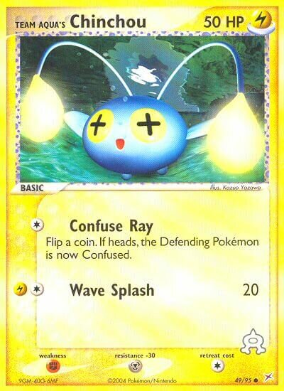 Team Aqua's Chinchou 049/95 — EX Team Magma vs Team Aqua (English Pokémon TCG card)