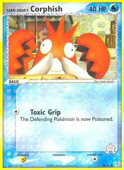 Team Aqua's Corphish 050/95 — EX Team Magma vs Team Aqua (English Pokémon TCG card)