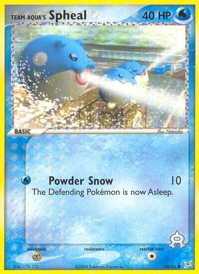 Team Aqua's Spheal 056/95 — EX Team Magma vs Team Aqua (English Pokémon TCG card)
