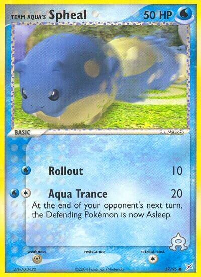 Team Aqua's Spheal 057/95 — EX Team Magma vs Team Aqua (English Pokémon TCG card)