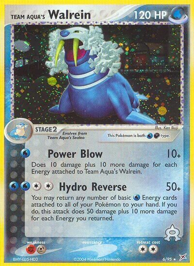 Team Aqua's Walrein 006/95 — EX Team Magma vs Team Aqua (English Pokémon TCG card)
