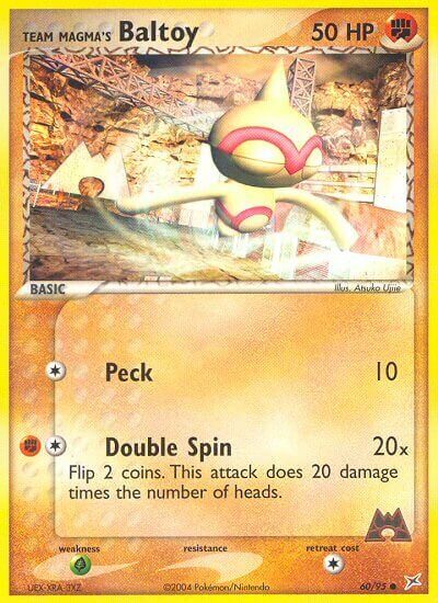 Team Magma's Baltoy 060/95 — EX Team Magma vs Team Aqua (English Pokémon TCG card)