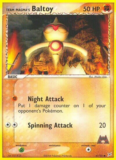 Team Magma's Baltoy 061/95 — EX Team Magma vs Team Aqua (English Pokémon TCG card)