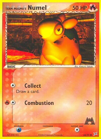 Team Magma's Numel 064/95 — EX Team Magma vs Team Aqua (English Pokémon TCG card)
