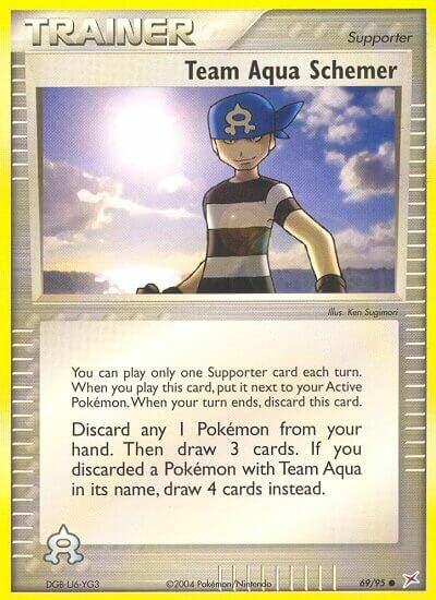 Team Aqua Schemer 069/95 — EX Team Magma vs Team Aqua (English Pokémon TCG card)