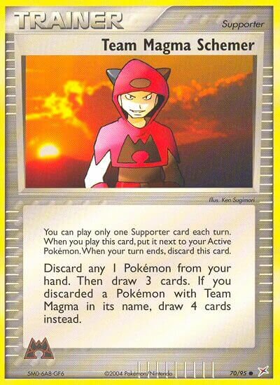 Team Magma Schemer 070/95 — EX Team Magma vs Team Aqua (English Pokémon TCG card)