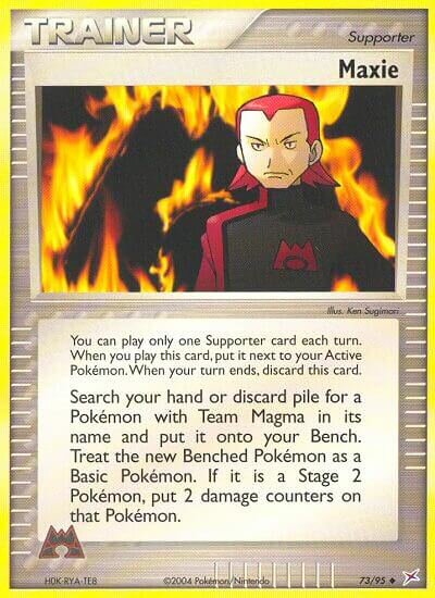 Maxie 073/95 — EX Team Magma vs Team Aqua (English Pokémon TCG card)