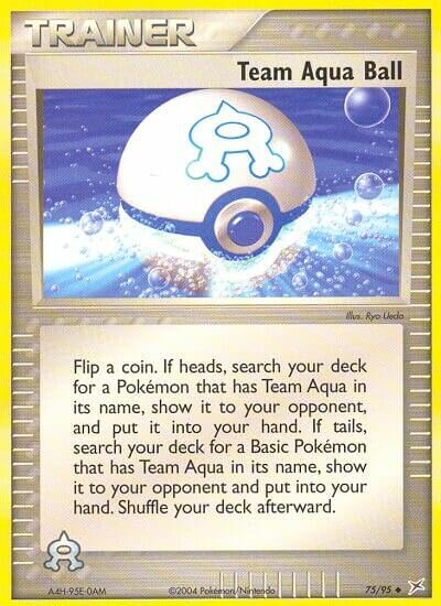 Team Aqua Ball 075/95 — EX Team Magma vs Team Aqua (English Pokémon TCG card)