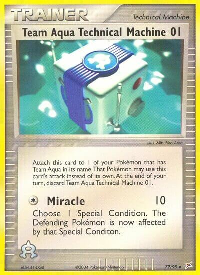 Team Aqua Technical Machine 01 079/95 — EX Team Magma vs Team Aqua (English Pokémon TCG card)