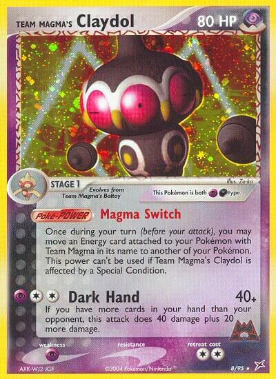 Team Magma's Claydol 008/95 — EX Team Magma vs Team Aqua (English Pokémon TCG card)