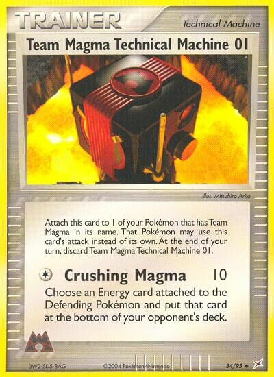 Team Magma Technical Machine 01 084/95 — EX Team Magma vs Team Aqua (English Pokémon TCG card)