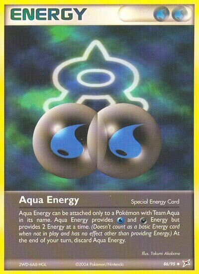 Aqua Energy 086/95 — EX Team Magma vs Team Aqua (English Pokémon TCG card)